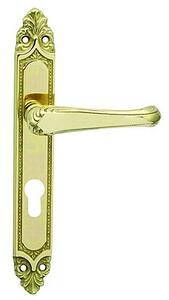 Dverové kovanie COBRA IKARUS (OLV), kľučka-kľučka, WC kľúč, COBRA OLV (mosadz leštená, lesklá), 72 mm