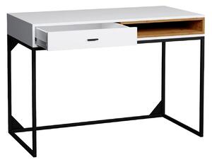 Písací stôl Olier - biela