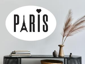 Nalepte.cz Nápis Paris nálepka na stenu šírka 20 cm