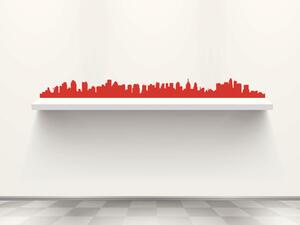 Nalepte.cz Panorama metropoly nálepka na stenu 100 x 9 cm