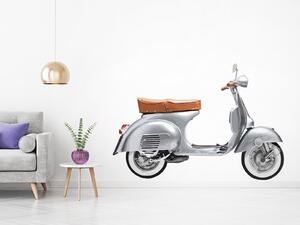 Nalepte.cz Skúter Vespa textilní prelepiteľná nálepka na stenu 47 x 32 cm