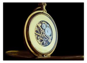 Obraz zlatých vreckových hodiniek (70x50 cm)