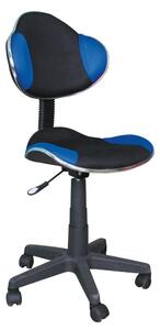 Modro-čierna kancelárska stolička Q-G2