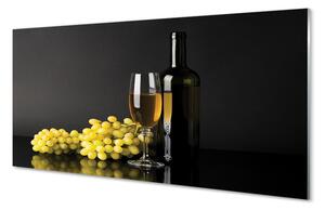 Obraz na skle Fľaša vína ovocie 140x70 cm 4 Prívesky