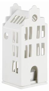 Porcelánový svietnik domček Townhouse 13,5 cm