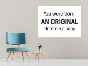Nalepte.cz You were born an nálepka na stenu šírka 20 cm