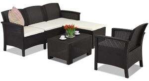 Venezia Relax Corner 5 Bica hnedá technorattanová súprava nábytku do obývačky