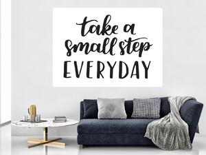 Nalepte.cz Take a small step nálepka na stenu šírka 20 cm