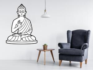 Nalepte.cz Budha nálepka na stenu 36 x 46 cm