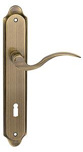 Dverové kovanie TWIN AMADEUS BA 1360 (ABR), kľučka-kľučka, WC kľúč, Twin ABR (mosadz patinovaná), 72 mm