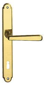 Dverové kovanie TWIN ALT WIEN PW 3000 (A), kľučka-kľučka, WC kľúč, Twin A (mosadz leštená), 90 mm