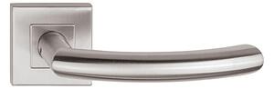 Dverové kovanie TWIN GULF HR H 1804 M3 (E), kľučka ľavá/guľa, hranatá rozeta, Hranatá rozeta s otvorom na cylidrickú vložku PZ, Twin E (nerez matná)