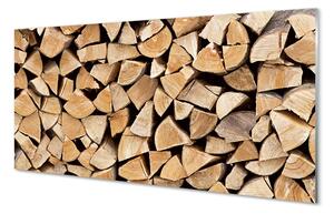 Obraz na skle Wood zloženie paliva 100x50 cm 4 Prívesky