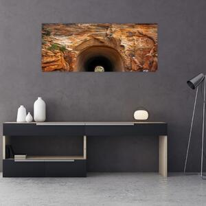 Obraz - tunel v skale (120x50 cm)
