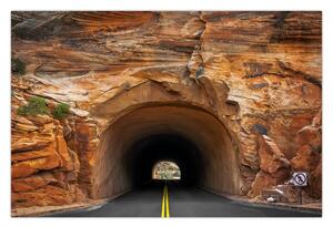 Obraz - tunel v skale (90x60 cm)