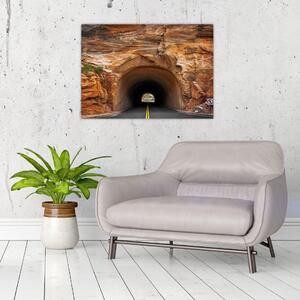 Obraz - tunel v skale (70x50 cm)