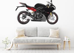 Nalepte.cz Motorka Triumph Daytona textilní prelepiteľná nálepka na stenu 47 x 27 cm