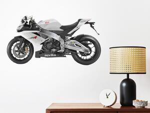 Nalepte.cz Motorka Aprilia RSV4 textilní prelepiteľná nálepka na stenu 47 x 25 cm