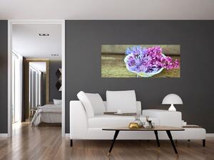 Obraz - fialová rastlinka (120x50 cm)