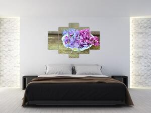 Obraz - fialová rastlinka (150x105 cm)