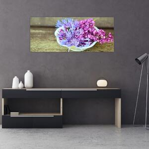 Obraz - fialová rastlinka (120x50 cm)