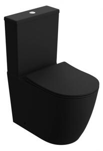 LaVita NAUTILIUS WC kombi RIM+ komplet s nádržkou a sedátkom SoftClose čierna matná NAUTILIUSBLACK