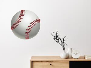 Nalepte.cz Baseballová loptička textilní prelepiteľná nálepka na stenu 30 x 30 cm