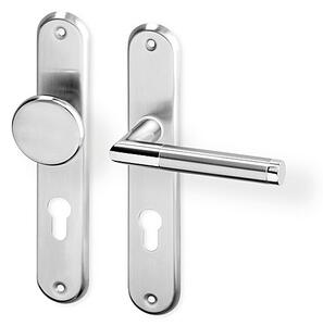 Dverové kovanie ACT Luka OV ECO (NEREZ), kľučka-kľučka, WC kľúč, AC-T Nerez, 72 mm