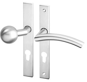 Dverové kovanie ACT Pipa UŠ (NEREZ), kľučka-kľučka, WC kľúč, AC-T Nerez, 72 mm