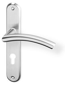 Dverové kovanie ACT Pipa OV ECO (NEREZ), kľučka-kľučka, WC kľúč, AC-T Nerez, 72 mm