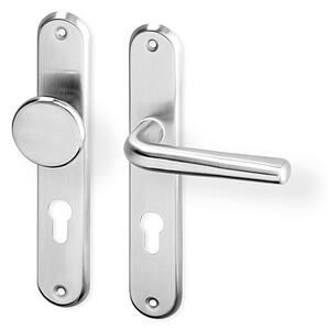 Dverové kovanie ACT Sira OV ECO (NEREZ), kľučka-kľučka, WC kľúč, AC-T Nerez, 72 mm