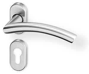 Dverové kovanie ACT Pipa R OV (NEREZ), kľučka-kľučka, WC kľúč, AC-T Nerez