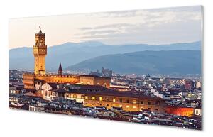 Sklenený obraz Italy Castle sunset panorama 100x50 cm 2 Prívesky