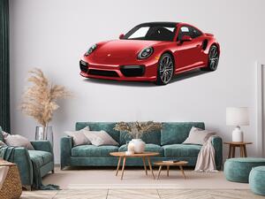 Nalepte.cz Porsche 911 textilní prelepiteľná nálepka na stenu 47 x 22 cm