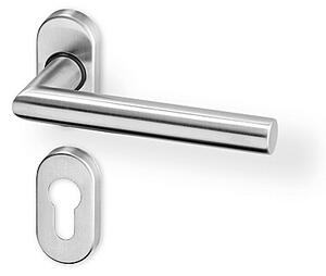 Dverové kovanie ACT Tipa R OV PK (NEREZ), kľučka-kľučka, WC kľúč, AC-T Nerez