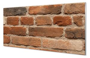 Obraz na skle Tehlová múr kamenná 100x50 cm 2 Prívesky