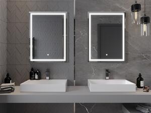 Mexen Miko, LED kúpeľňové zrkadlo s podsvietením 60 x 80 cm, 6000K, ochrana proti zahmlievaniu, 9819-060-080-611-00