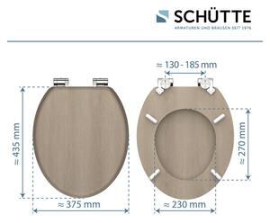 Schütte WC doska (moderný vzhľad dreva) (100367140)