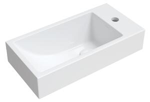 Omnires Corfu M+ umývadlo 50x25 cm obdĺžnik klasické umývadlo-pultové umývadlo biela CorfuBP