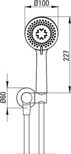 Deante Box sprchová súprava podomietková s termostatom čierna BXYZNEBT