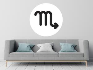 Nalepte.cz Horoskop symbol Škorpión nálepka na stenu arch 20 x 20 cm