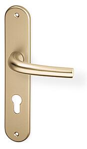 Dverové kovanie ACT Anna OV (F4), kľučka-kľučka, WC kľúč, AC-T F4 (hliník bronz), 90 mm