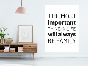 Nalepte.cz Be Family nálepka na stenu výška 20 cm