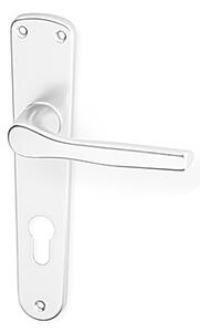 Dverové kovanie ACT Monet HR (F1), kľučka-kľučka, Otvor pre obyčajný kľúč BB, AC-T F1 (hliník strieborný), 72 mm