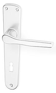 Dverové kovanie ACT Monet HR (F1), kľučka-kľučka, WC kľúč, AC-T F1 (hliník strieborný), 72 mm