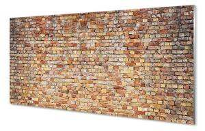 Obraz na skle Tehlová múr kamenná 140x70 cm 2 Prívesky