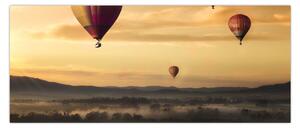 Obraz - lietajúce balóny (120x50 cm)