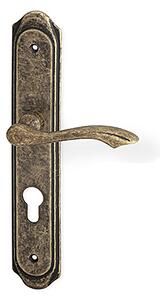 Dverové kovanie ACT Rustik (BRONZ), kľučka-kľučka, Otvor pre obyčajný kľúč BB, AC-T Bronz, 72 mm