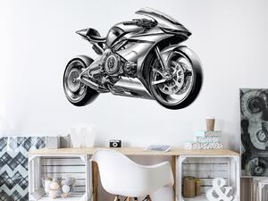 Nalepte.cz Hitech motorka textilní prelepiteľná nálepka na stenu arch 20 x 15 cm