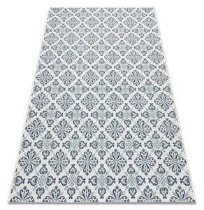 Koberec COLOR 19246/969 SISAL Kvetiny Biely